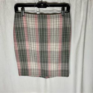 NWT Talbots Plaid Skirt Size 6 Petites Wool Blend